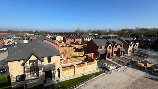 Veiw From Top Of Block Over Site